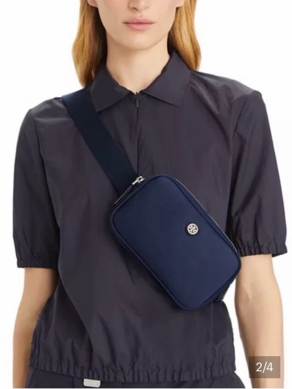 Tory Burch Navy Compact Crossbody Camera Bag
